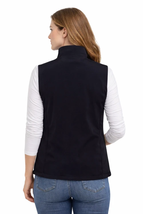 Softschell kamizelka bezrękawnik damski granatowy widok z tyłu.png