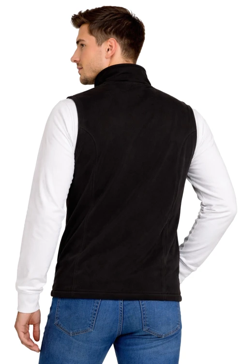 Softschell kamizelka bezrękawnik męski czarny widok z tyłu.png