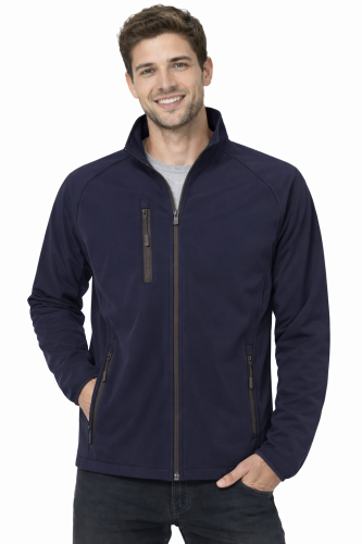 Kurtka męska softshell z kieszeniami zapinana na zamek kolor granatowy.png