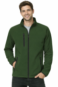 Kurtka męska softshell z kieszeniami zapinana na zamek kolor zielony.png