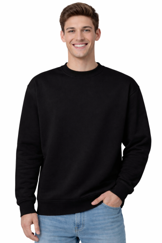 Czarna bluza sportowa męska z długim rekawem.png