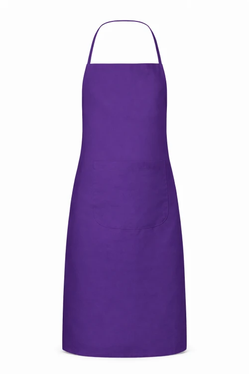 Fartuszek kuchenny gastronomiczny z kieszenienią fioletowy mockup.png