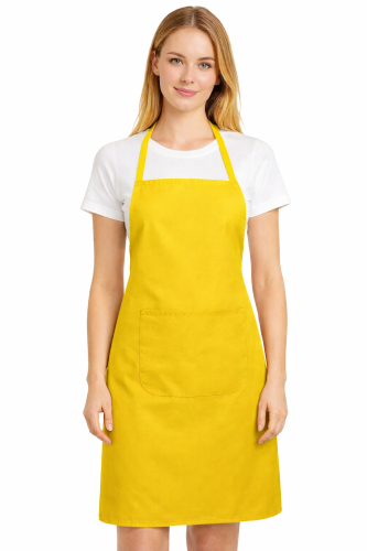 Fartuszek kuchenny gastronomiczny z kieszenienią żółty.png