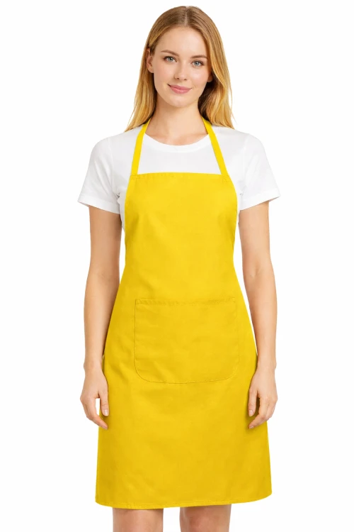 Fartuszek kuchenny gastronomiczny z kieszenienią żółty.png