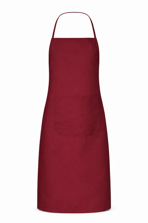 Fartuszek kuchenny gastronomiczny z kieszenienią bordowy mockup.png