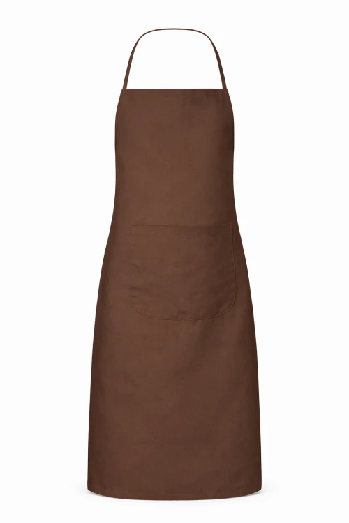 Fartuszek kuchenny gastronomiczny z kieszenienią brązowy mockup.png