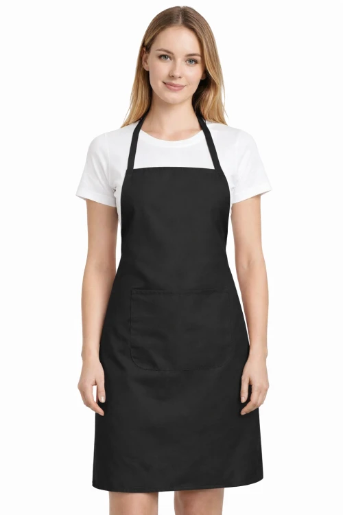 Fartuszek kuchenny gastronomiczny z kieszenienią czarny.png