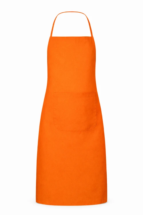 Fartuszek kuchenny gastronomiczny z kieszenienią pomarańczowy mockup.png