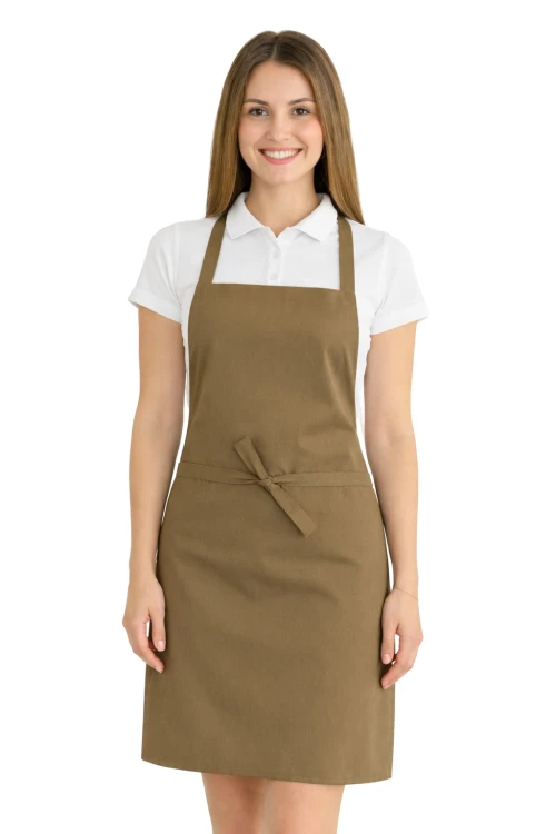 Fartuszek do kuchni dla gastronomii kolor beżowy.png