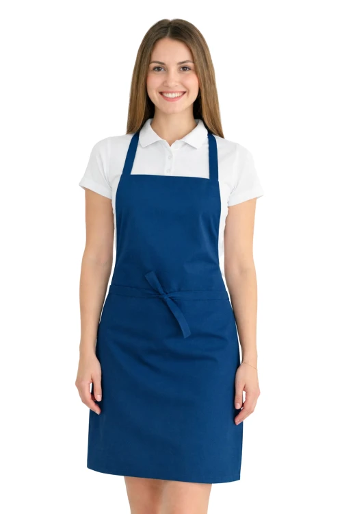 Fartuszek do kuchni dla gastronomii kolor ciemny niebieski.png
