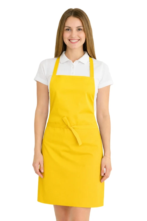 Fartuszek do kuchni dla gastronomii kolor żółty.png