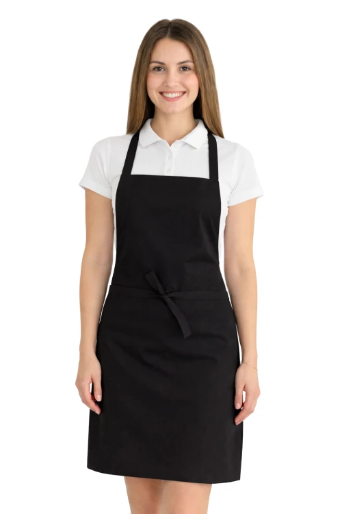 Fartuszek do kuchni dla gastronomii kolor czarny.png