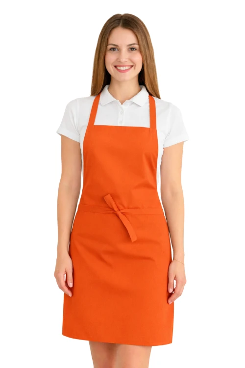 Fartuszek do kuchni dla gastronomii kolor pomarańczowy.png
