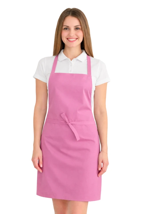 Fartuszek do kuchni dla gastronomii kolor  jasny różowy.png
