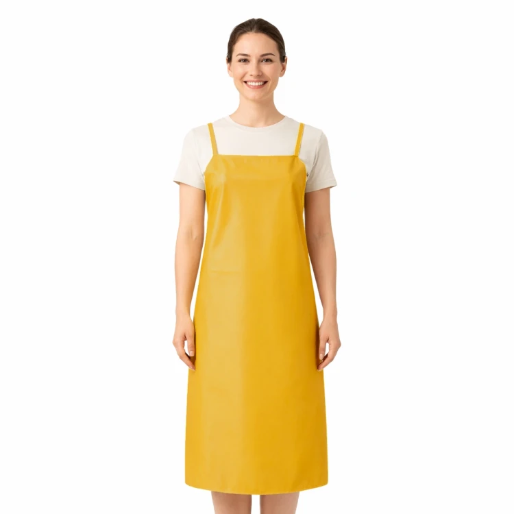 Fartuszek nieprzemakalny wodoodpormy kolor żółty dla kobiet i mężczyzn.png