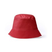 Kapelusz letni przeciwsłoneczny 100% bawełna 170g czerwony bucket hat.jpg
