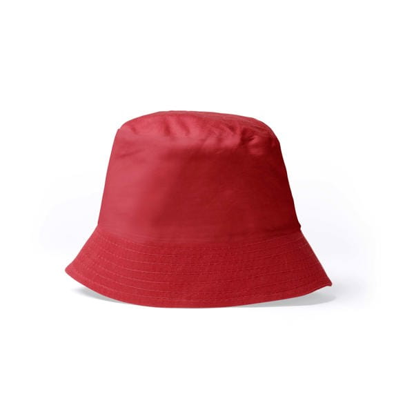 Kapelusz letni przeciwsłoneczny 100% bawełna 170g czerwony bucket hat.jpg