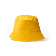 Kapelusz letni przeciwsłoneczny 100% bawełna 170g żółty bucket hat.jpg