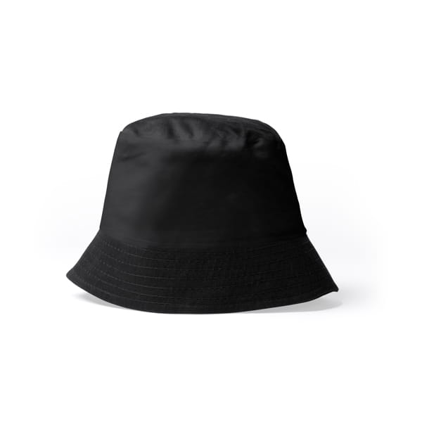 Kapelusz letni przeciwsłoneczny 100% bawełna 170g czarny bucket hat.jpg
