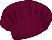 Czapka kucharska szefa kuchni unisex bordowa mockup.jpg