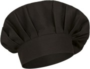 Czapka kucharska szefa kuchni unisex czarna mockup.jpg
