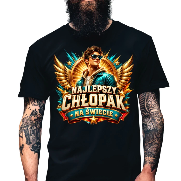 Koszulka dla chlopaka najlepszy chlopak na swiecie