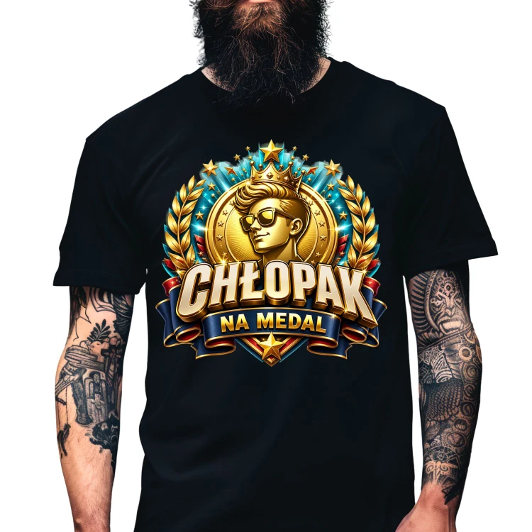 Koszulka dla chlopaka chlopak na medal