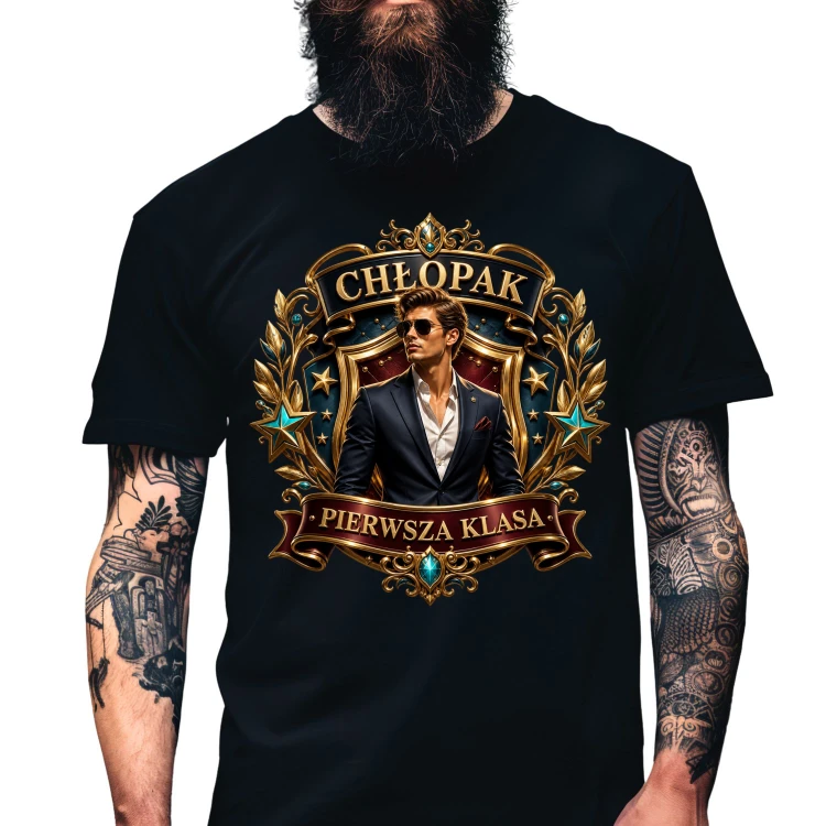 Koszulka dla chlopaka chlopak pierwsza klasa