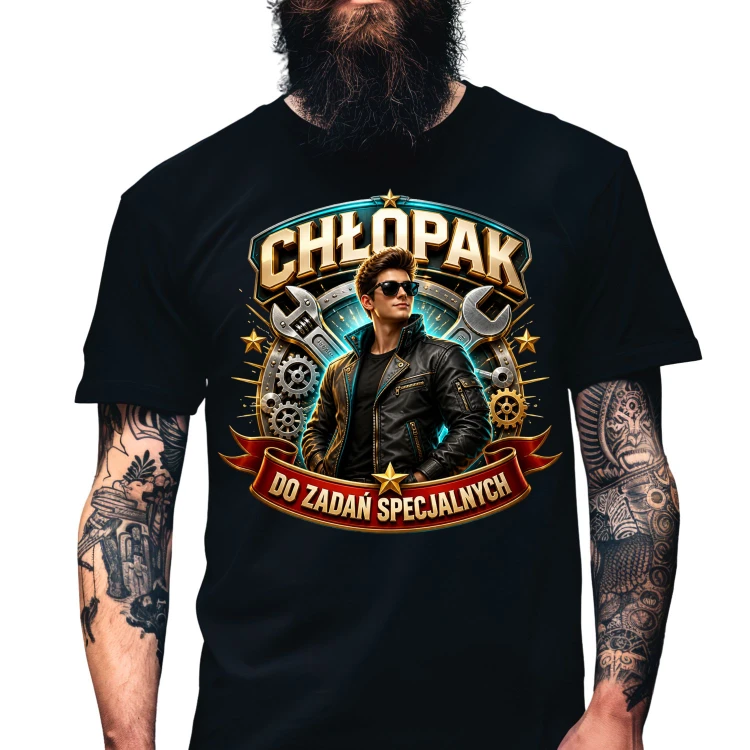 Koszulka dla chlopaka chlopak do zadan specjalnych