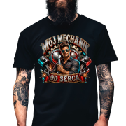 Koszulka meska dla chlopaka moj mechanik od serca