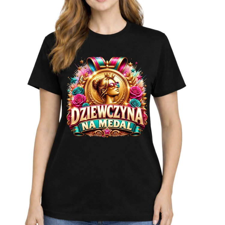 K7-W7 koszulka dla dziewczyny dziewczyna na medal.png