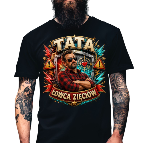 Koszulka dla taty tata lowca zieciow