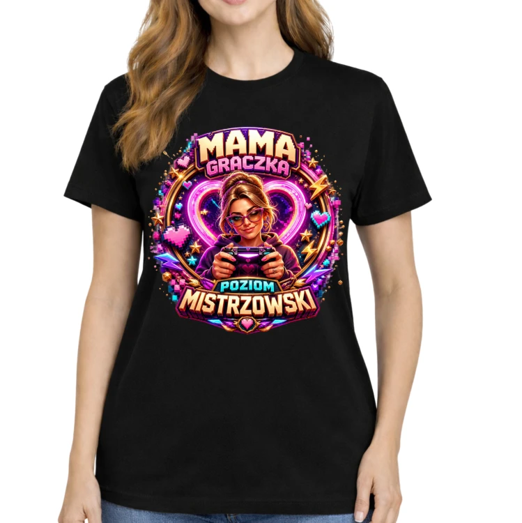 Koszulka dla mamy mama graczka
