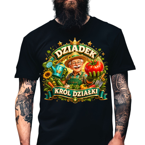 Koszulka dziadek krol dzialki