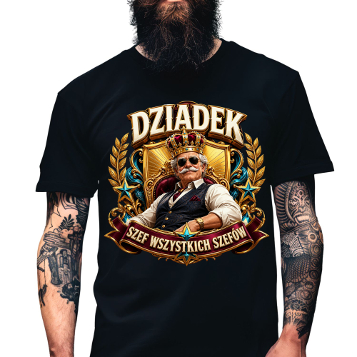 Koszulka dziadek szef wszystkich szefow