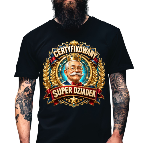 Koszulka certyfikowany super dziadek