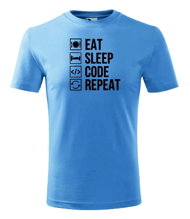 t-shirt-meski-eat-sleep-code-repeat