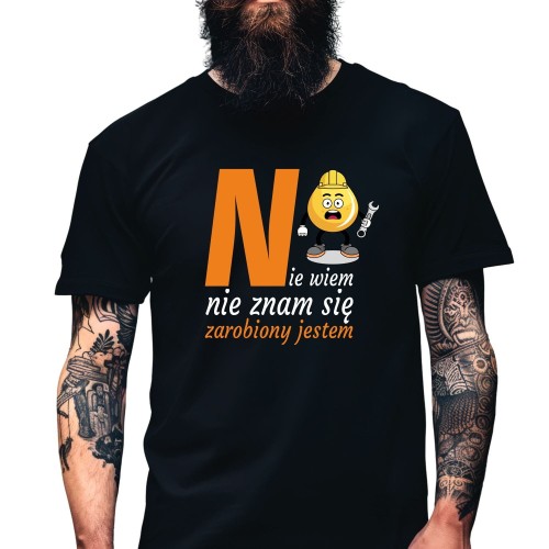koszulka-meska-modziezowa-t-shirt-zarobiony-jestem
