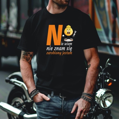koszulka-meska-modziezowa-t-shirt-zarobiony-jestem