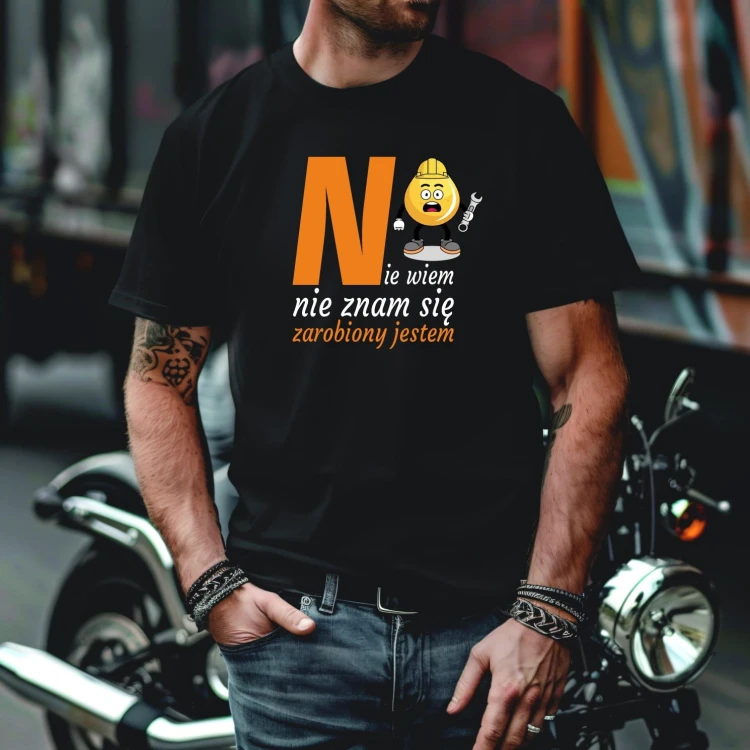 koszulka-meska-modziezowa-t-shirt-zarobiony-jestem