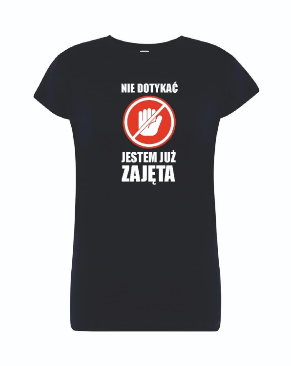 t-shirt-damski-granatowy-jestem-juz-zajeta-roz-s
