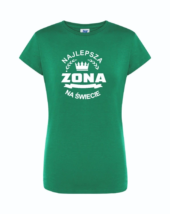 t-shirt-damski-zielony-najlepsza-zona-roz-s