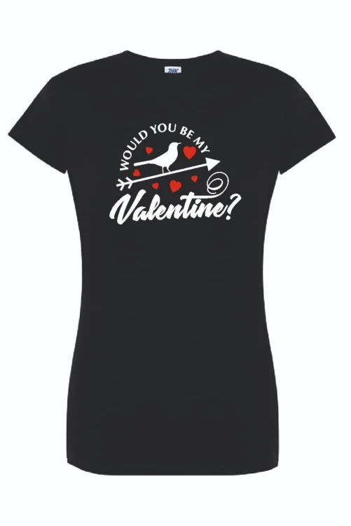 t-shirt-damski-czarny-be-my-valentine-roz-s