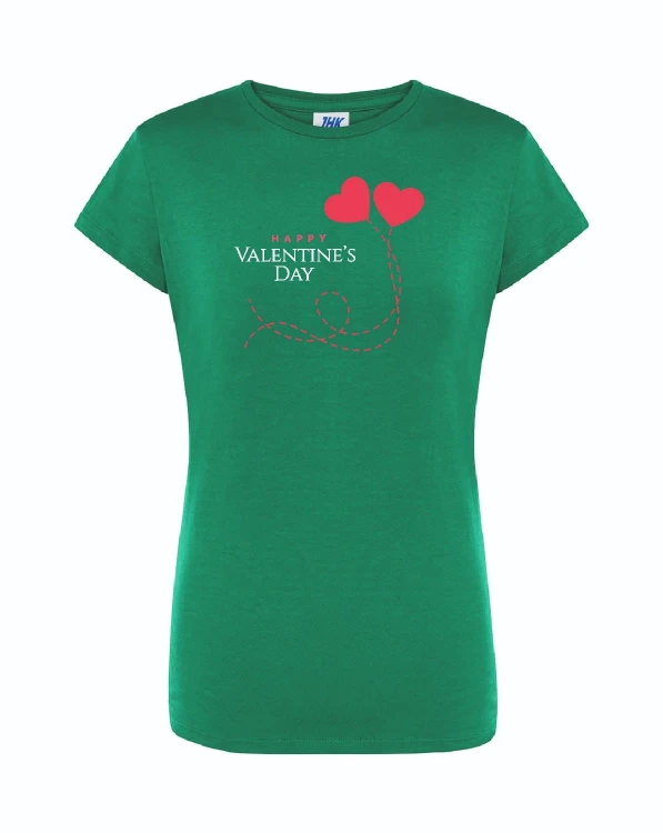 t-shirt-damski-zielony-happy-valentine-roz-s