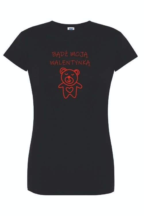 t-shirt-damski-czarny-badz-moja-walentynka-roz-s