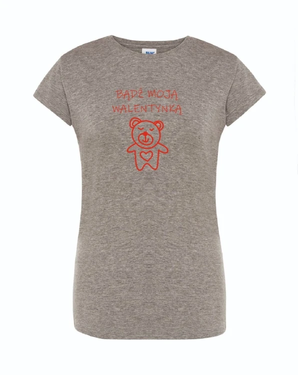 t-shirt-damski-szary-badz-moja-walentynka-roz-s