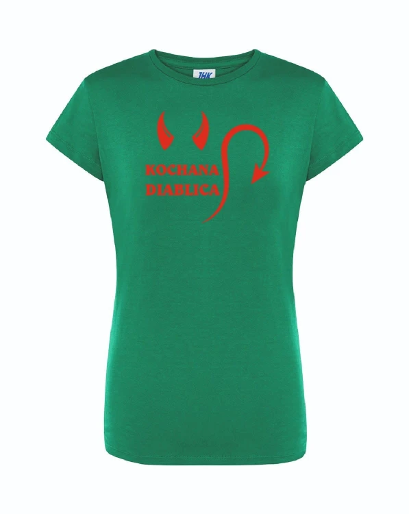 t-shirt-damski-zielony-kochana-diablica-roz-s