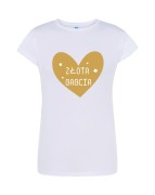 t-shirt-damski-biay-zota-babcia-roz-s