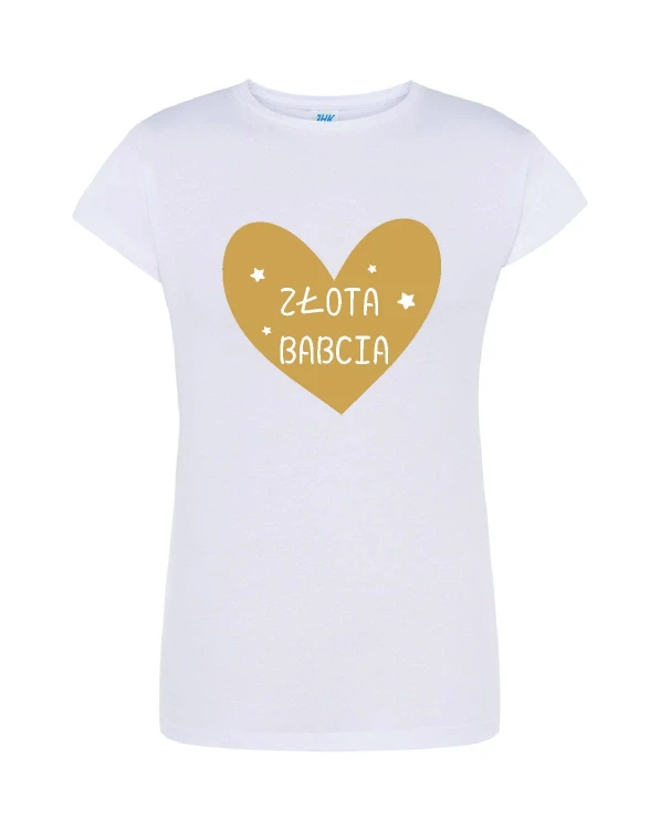 t-shirt-damski-biay-zota-babcia-roz-s