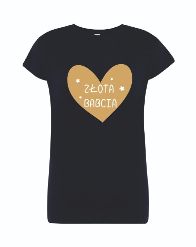 t-shirt-damski-granatowy-zota-babcia-roz-s